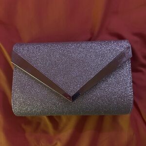 Elegant Silver Clutch Bag